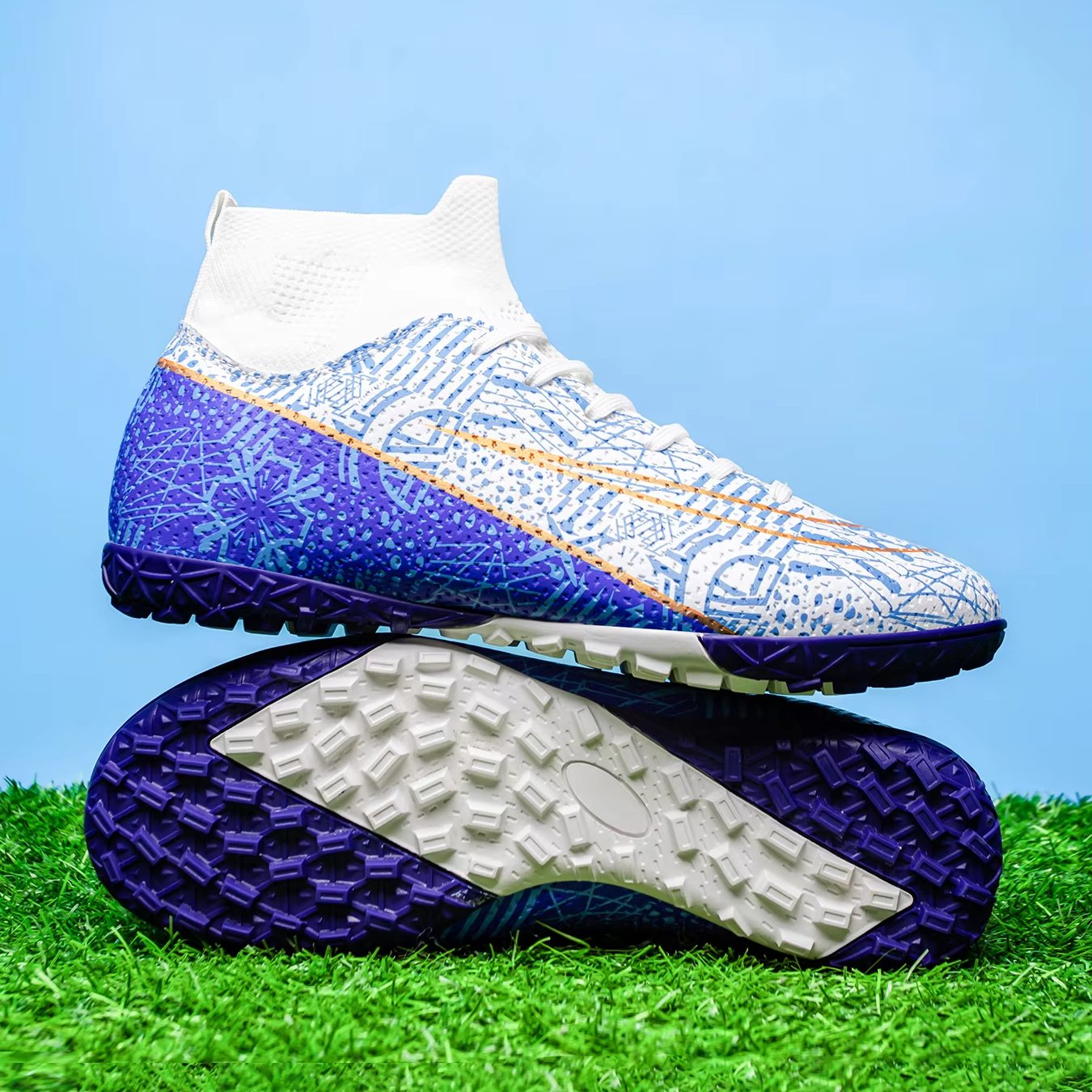 Custom Outdoor Turf Athletic Shoes Soccer Cleats Socks Boots Sport Football Soccer Shoes