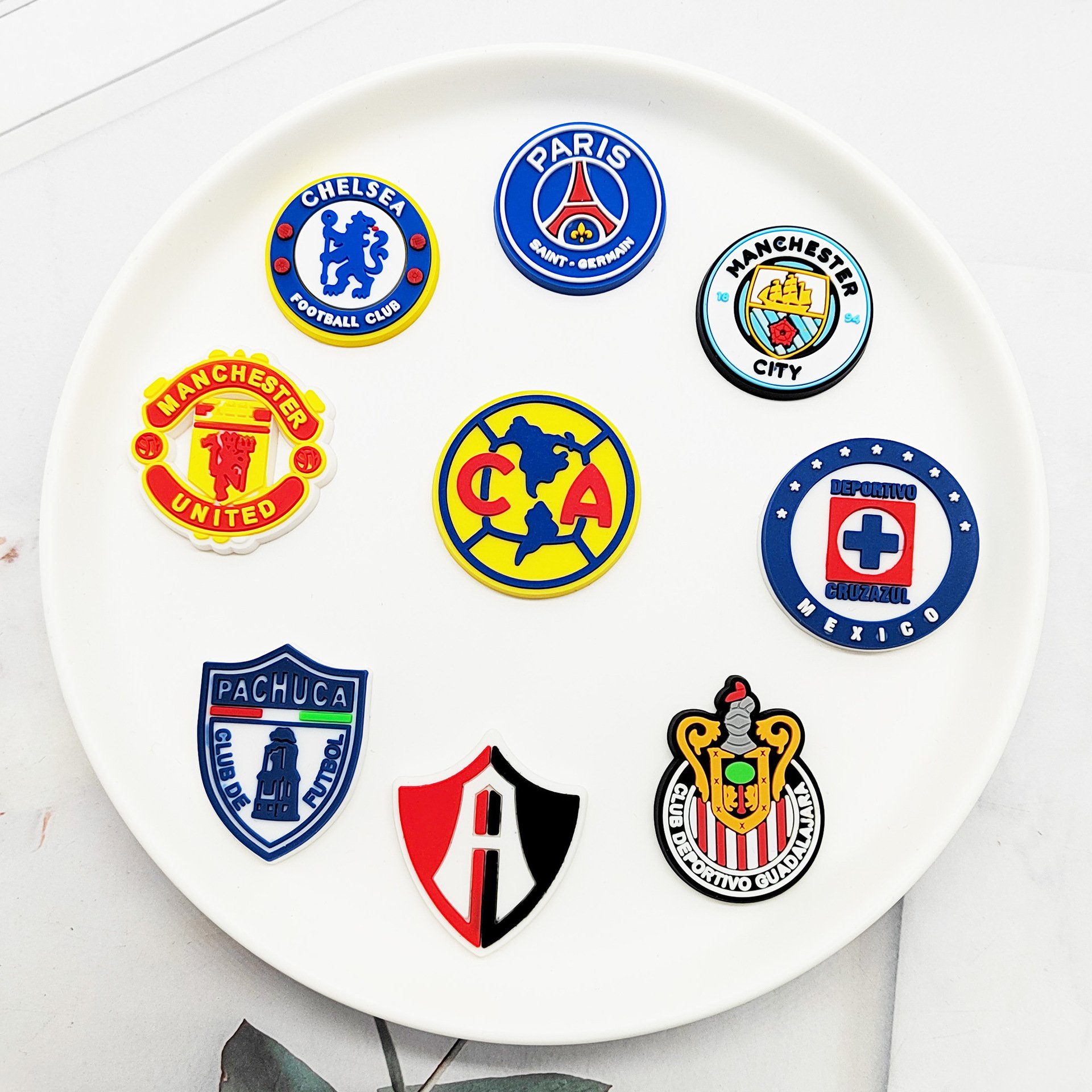 England football team shoe charms football club shoe charms for clogs custom fruit shoe charm for clog soccer team clog sticker