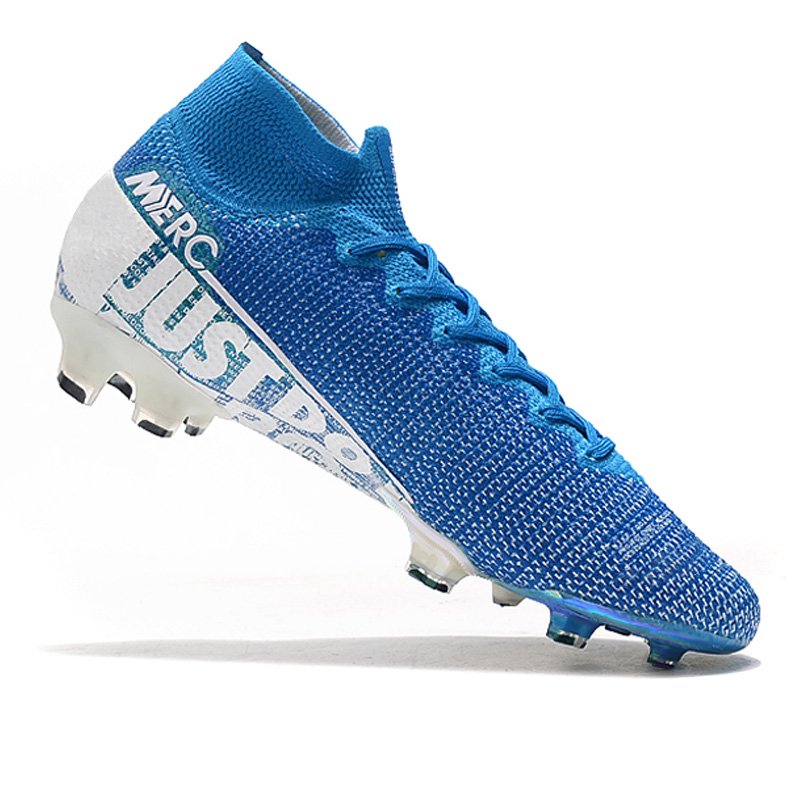 Good quality FG spikes outdoor training football boots anti-slip soccer shoes for sport high ankle cleats