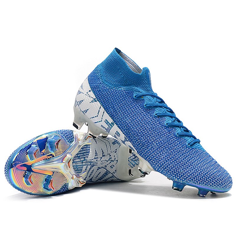 Good quality FG spikes outdoor training football boots anti-slip soccer shoes for sport high ankle cleats