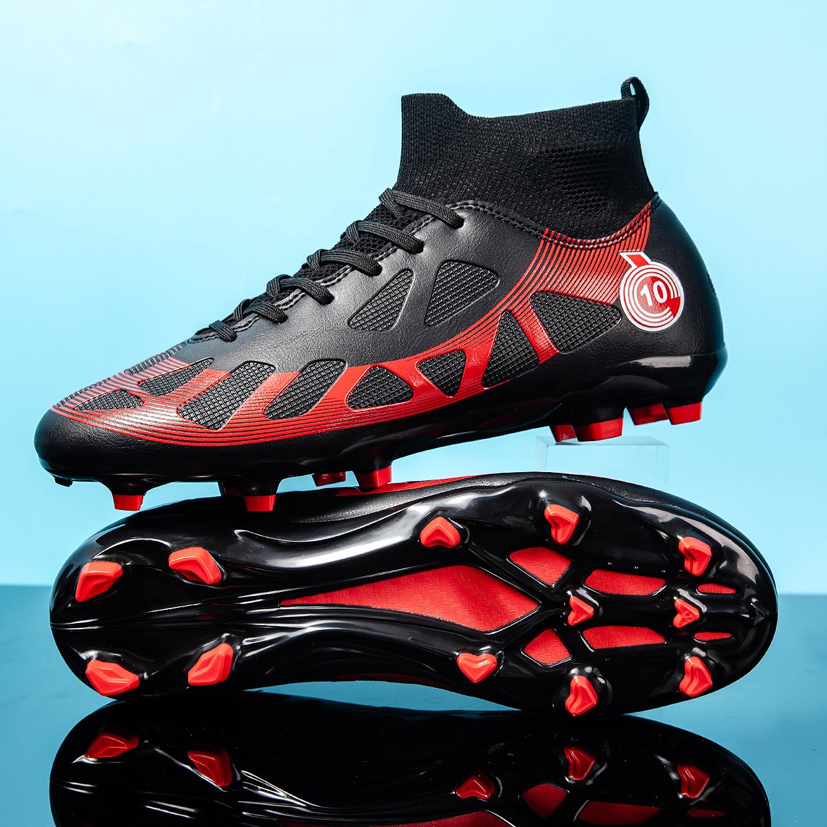 High-Top Football Shoes Kids FG/AG Long Short Nail TF Broken Nail Summer Winter Training Artificial Turf Available Retail