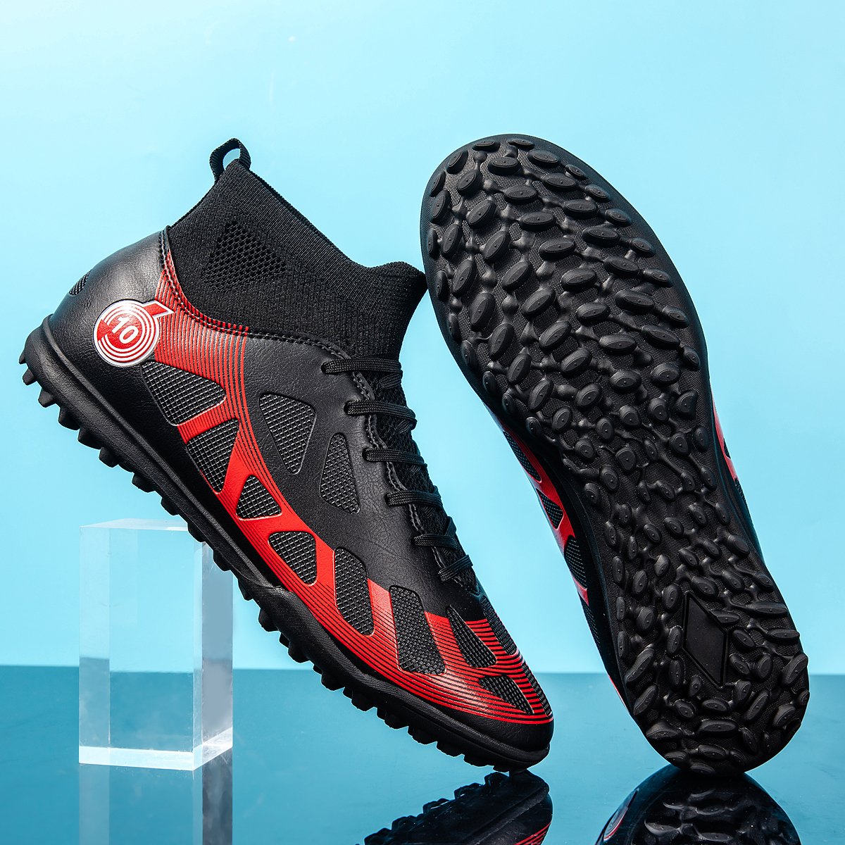 High-Top Football Shoes Kids FG/AG Long Short Nail TF Broken Nail Summer Winter Training Artificial Turf Available Retail