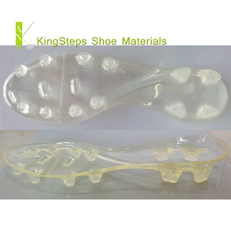 transparent tpu football shoe outsoles clear soccer shoes outer soles making in jinjiang factory KSGS-1521