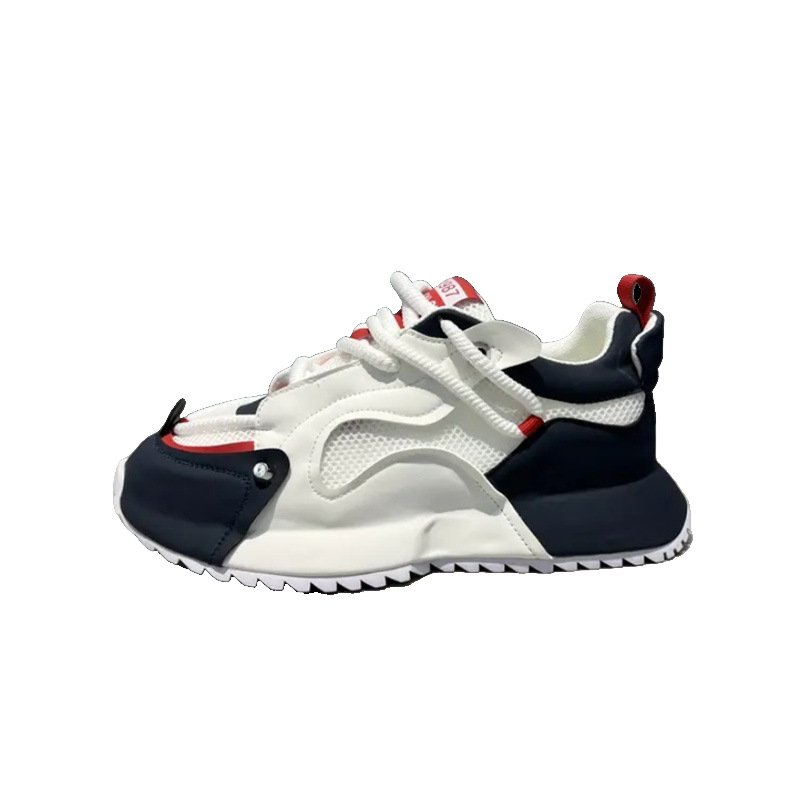 2024 autumn new men and women can fashion casual sports shoes air cushion soft sole increase casual skateboard shoes lace-up
