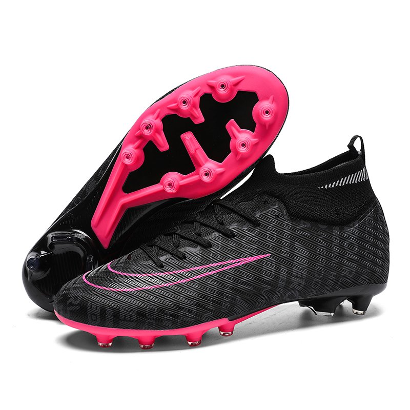 2024 Football shoes long nail large size shoes outdoor comfortable breathable shock absorbent non-slip fashion soccer shoes