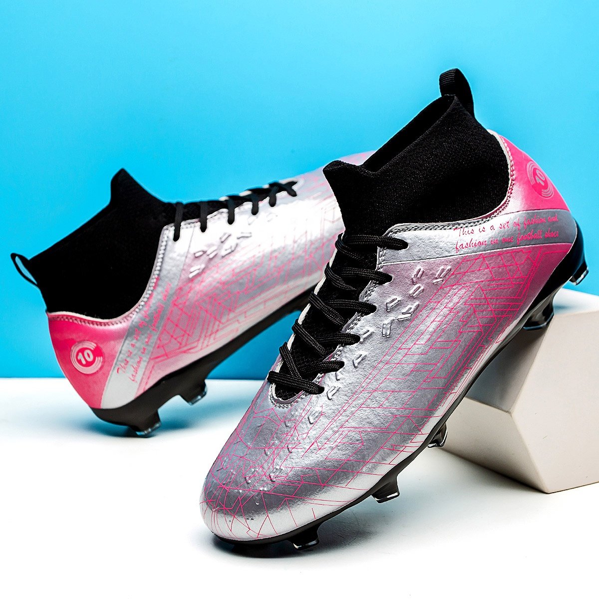 Wholesale football shoes for unisex High Quality outdoor grass men women training soccer boots