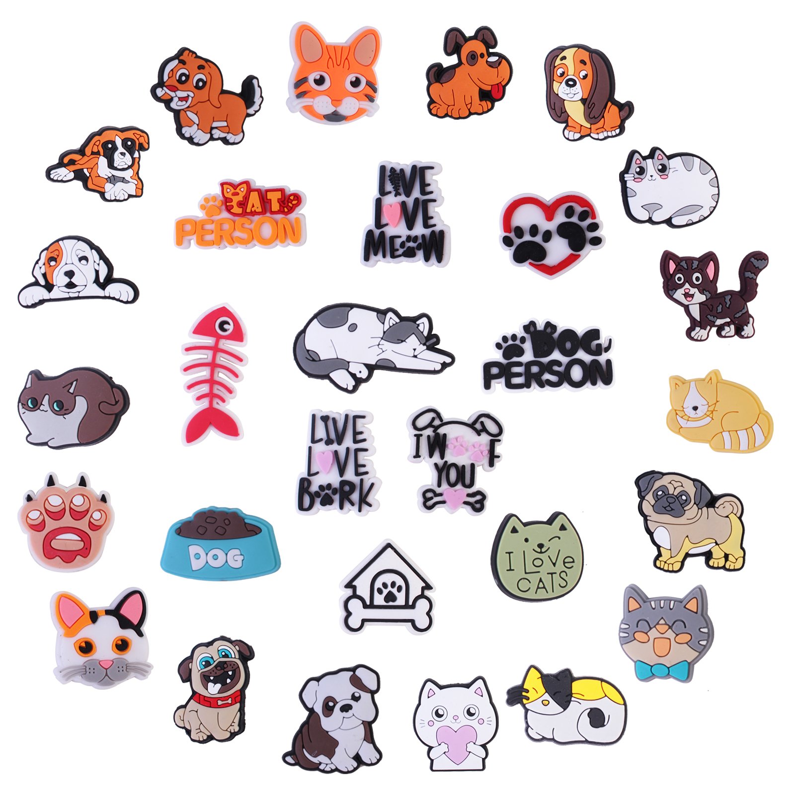 2024 New Arrival Wholesale PVC Promotional Cute Kawaii Animal Pets Cat Shoe Charms Custom Logo Shoe Charms Decorations hot sale