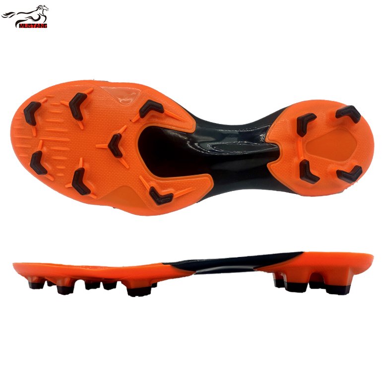 Mustang wear-resistant soccer sole men football shoe outsole outdoor playing ball sport shoe sole newest style tpu sole