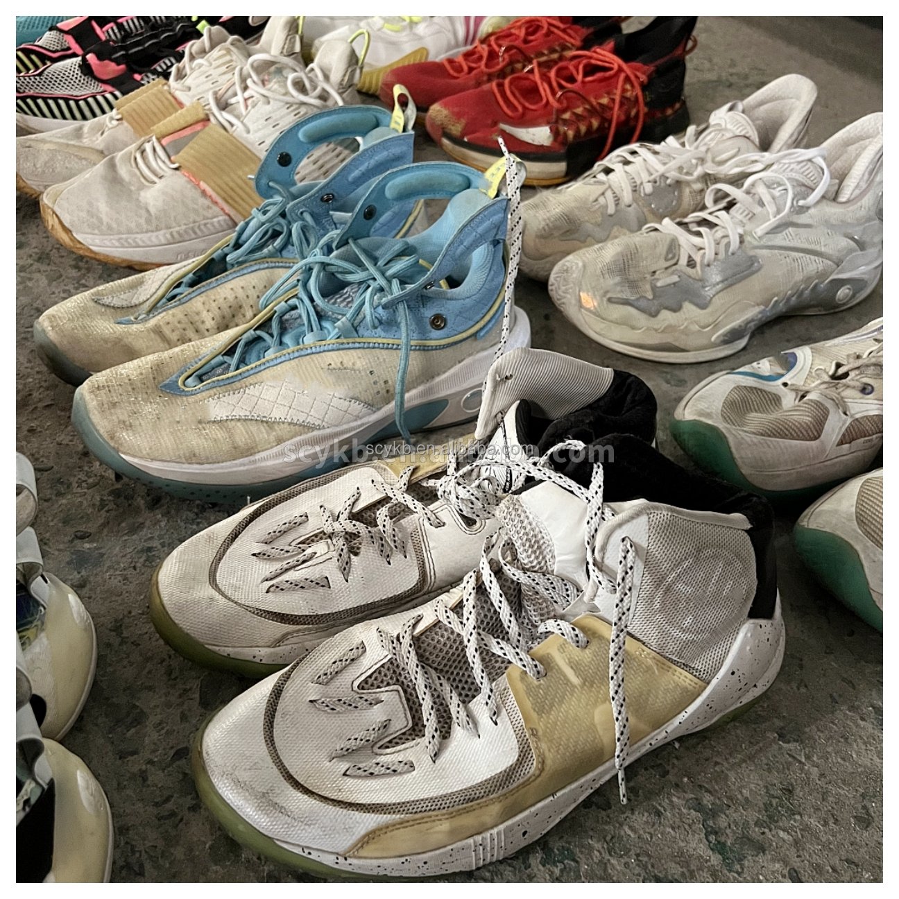 S03-2 Hot selling used Chinese brand men's basketball shoes wholesale second hand men sports basketball shoes bales mixed brand
