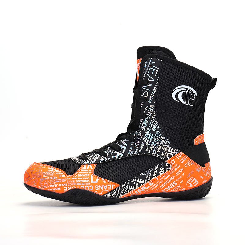 Custom New Style Colorful Breathable Mesh Professional Bodybuilding Gym Boots Boxing Shoes For Men