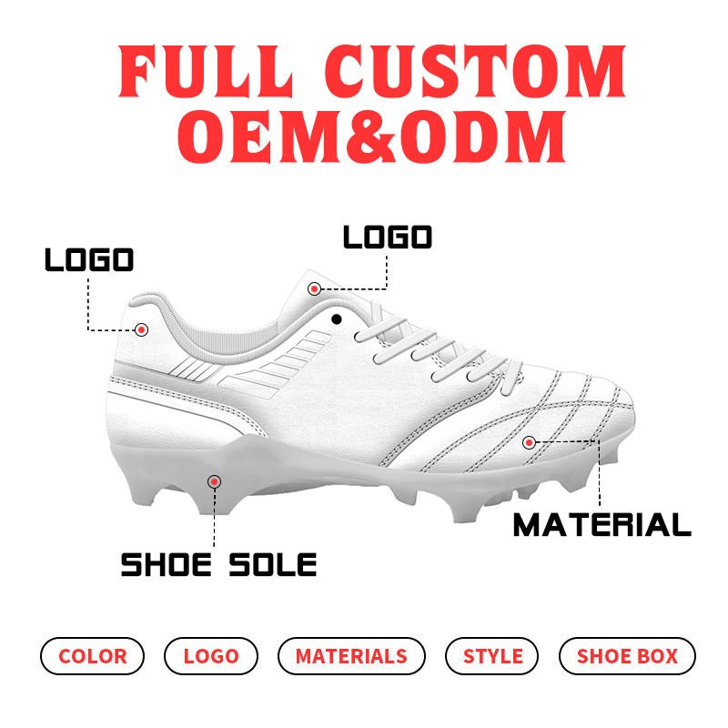 Men's High Quality Professional Soccer Shoes Customizable PU Outsole for All Seasons-Winter Spring Autumn Boys