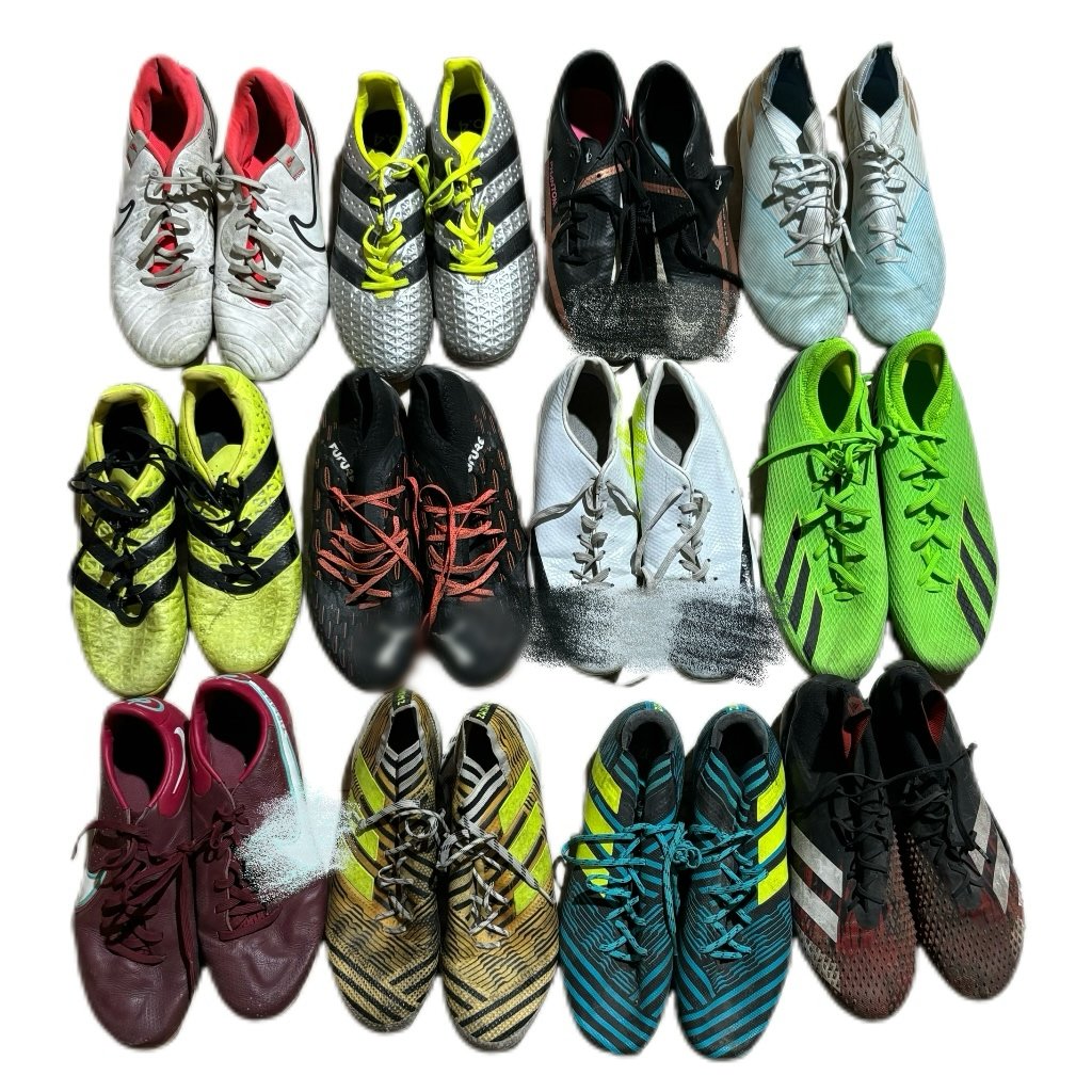 Football Hot Sale Men's Women's Soccer Shoes Second Hand Original Patent Leather Upper Plush Lining Bonded Leather Lightweight