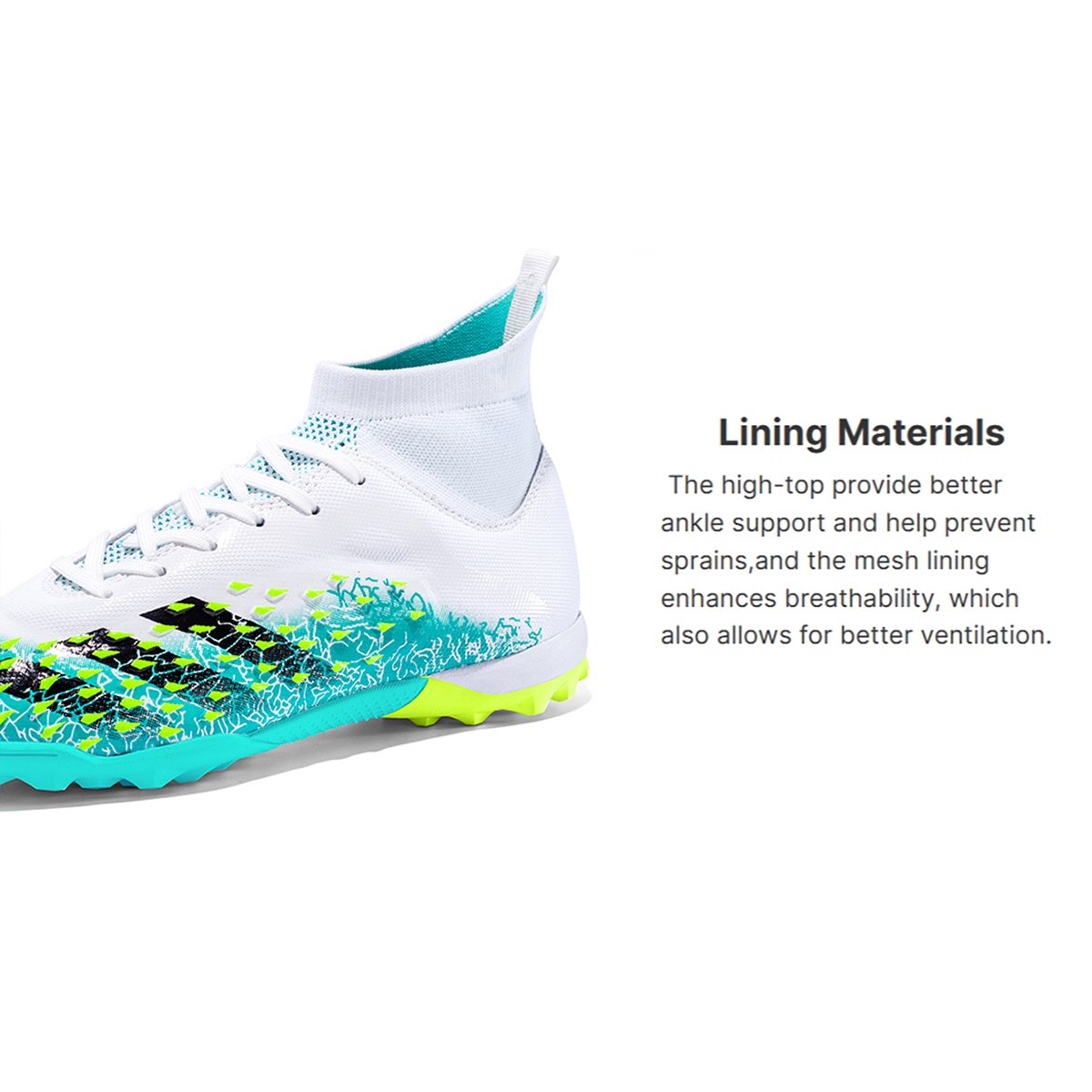 Soccer Cleats High-top Football Shoes Spike Shoes Soccer Boots Professional Soccer Shoes Football Sneakers