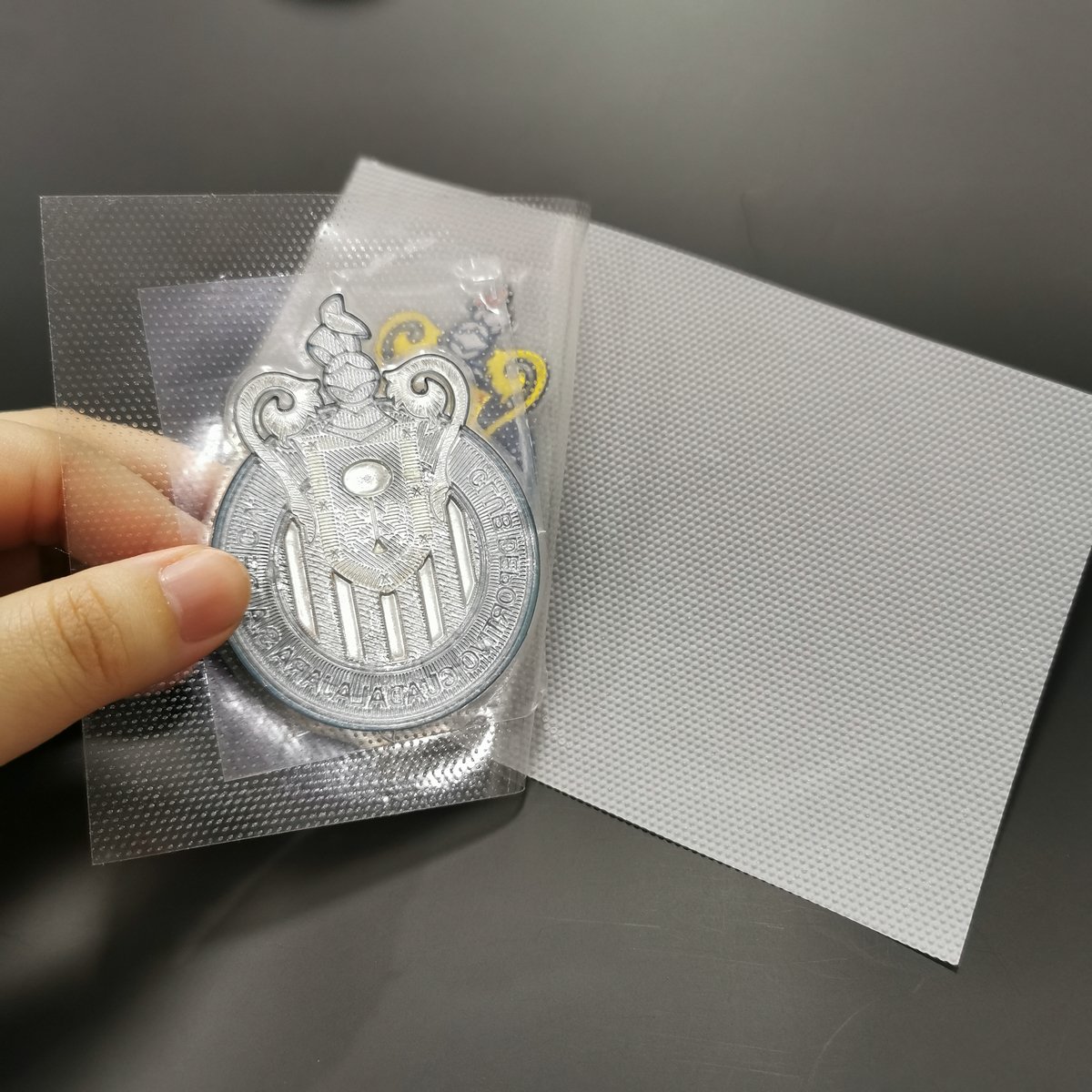 Custom Silicone Sports Football Club Team Soccer Tpu Badge Plastic Logo Patch Embossed 3d Print Heat Press Tpu Patch