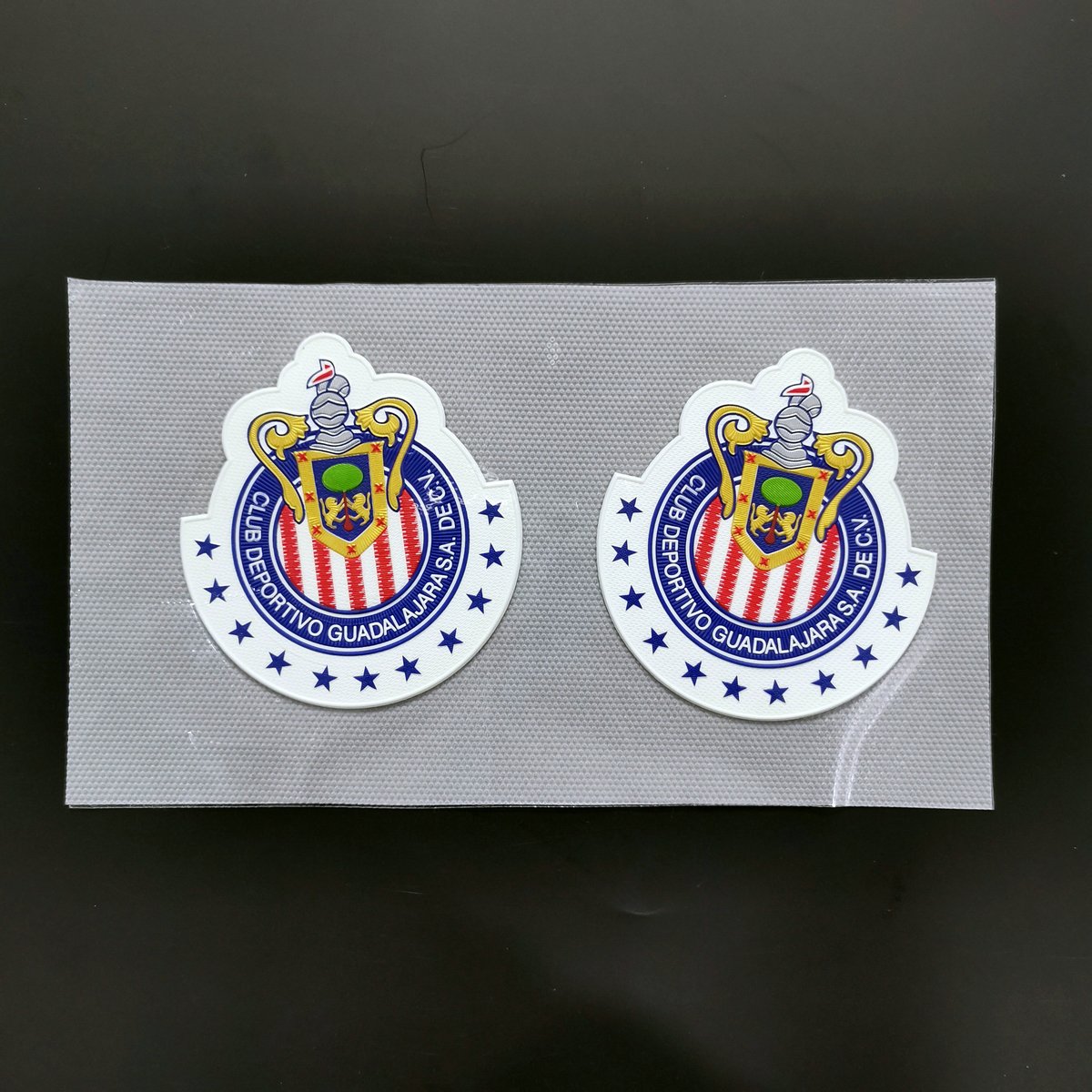 Custom Silicone Sports Football Club Team Soccer Tpu Badge Plastic Logo Patch Embossed 3d Print Heat Press Tpu Patch