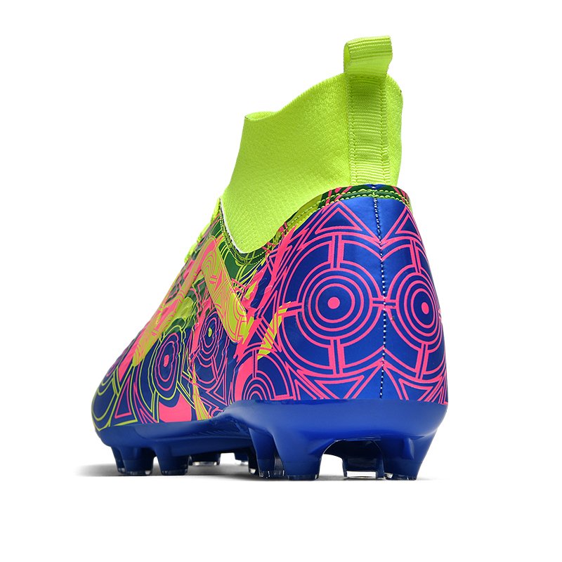 2024 New Style high-top men's football boots turf men's anti-skid football shoes Soccer Shoes