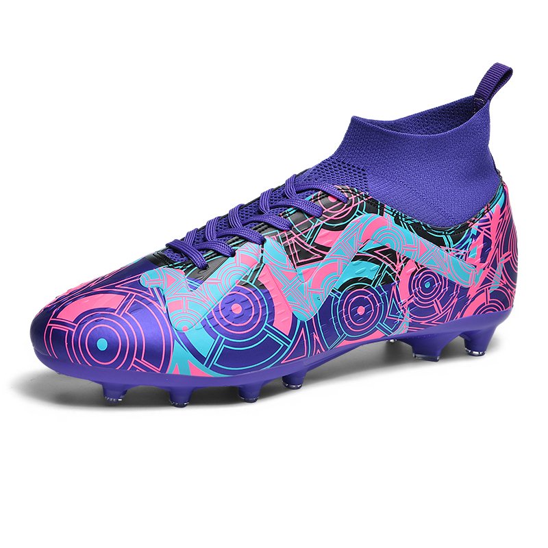 2024 New Style high-top men's football boots turf men's anti-skid football shoes Soccer Shoes
