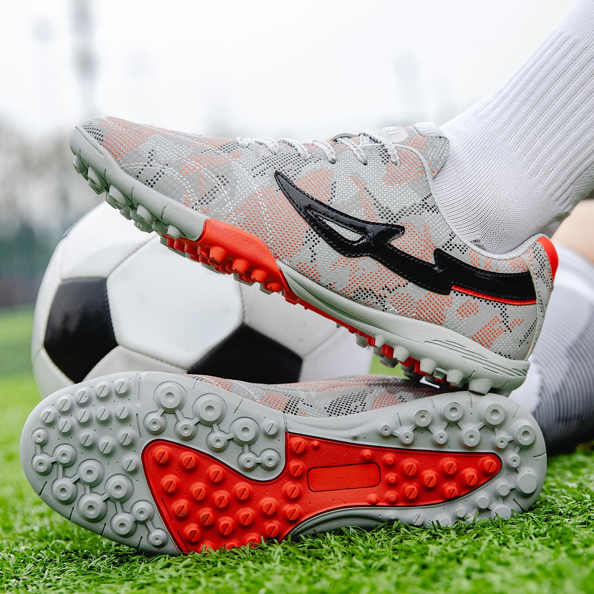 Factory Professional Men's Soccer Boots Classical Football Training Shoes TPU Winter Spring Autumn Cotton Fabric Lining