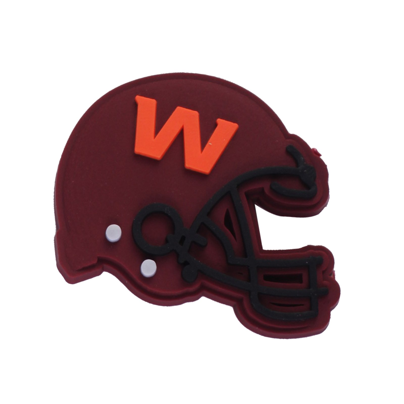 Custom Design 2023 New Arrival Wholesale Cool Rugby American Football Helmet PVC Shoe Charms Decorations Accessories Hot Sale