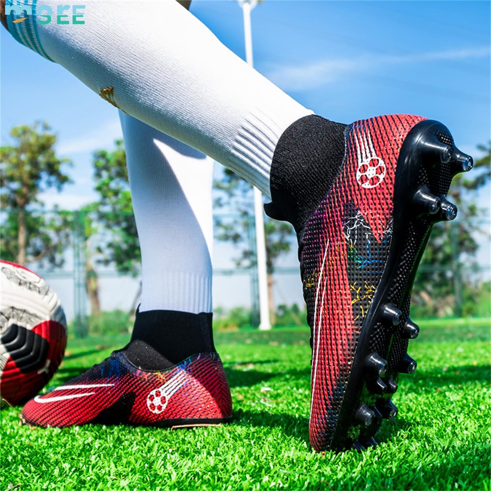 SeeMore Adults Athletic Outdoor Original Professional Football Training Mens Soccer Shoes Cleats