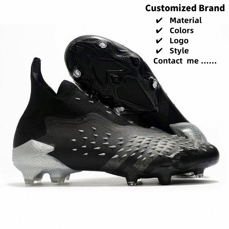 2024 New Design High Top Fg Outdoor Football Cleats Shoes Cheap Custom Men's Soccer Shoes Chuteiras De Futsal