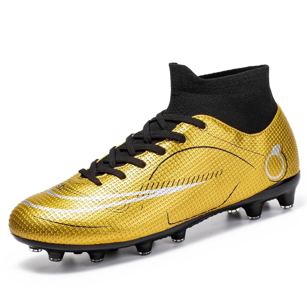 Men's High Top AG Artificial Turf Football Sneakers New Cross-Border Competition Training Cleats Cheap Ankle Boots Autumn US