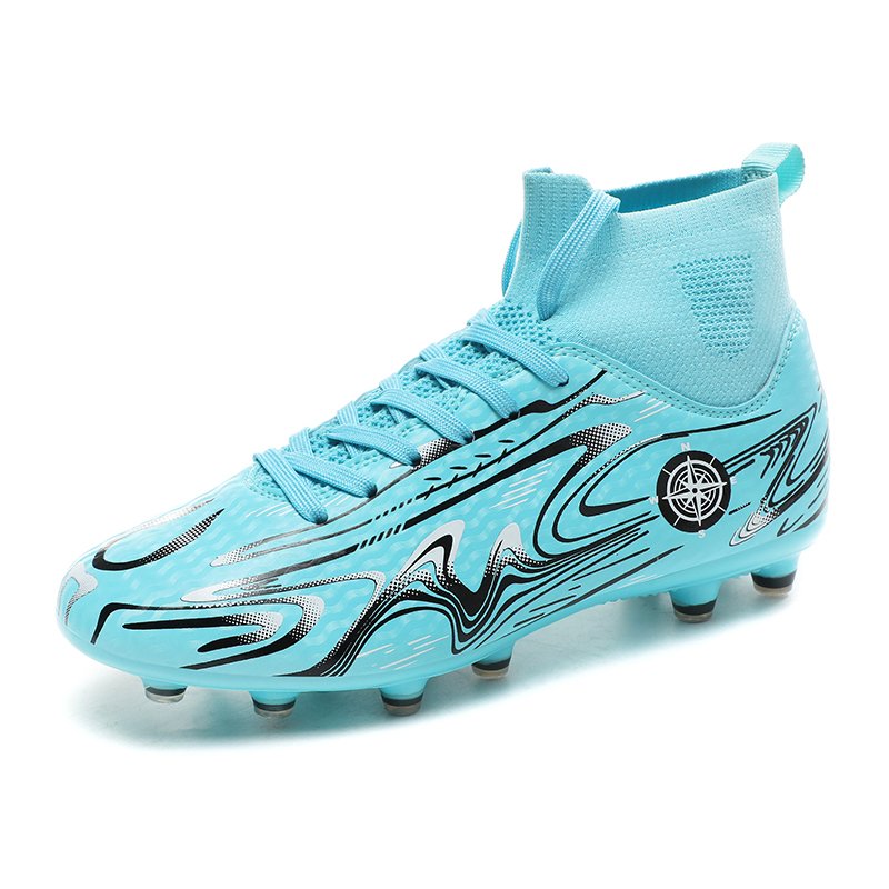 Kids Youth Low Top Training Soccer Shoes for Boys Spring & Autumn Sports Sneakers with Long Spike & Broken Spike Rubber Insole