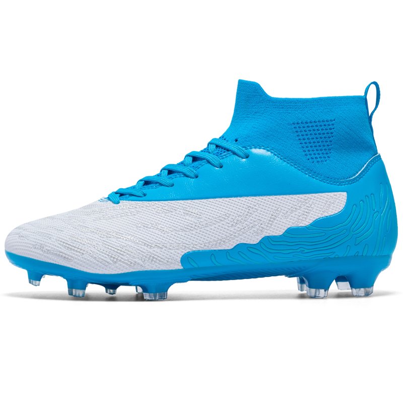2024 High Quality wholesale custom Oem Leather Grey Outdoor Turf Training Football Soccer Shoes For Men