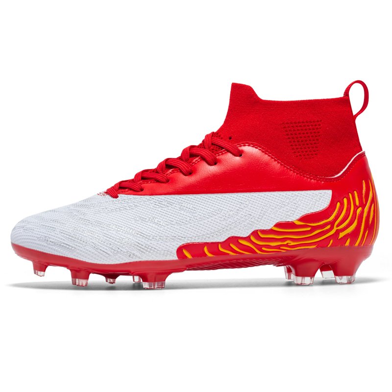 2024 High Quality wholesale custom Oem Leather Grey Outdoor Turf Training Football Soccer Shoes For Men