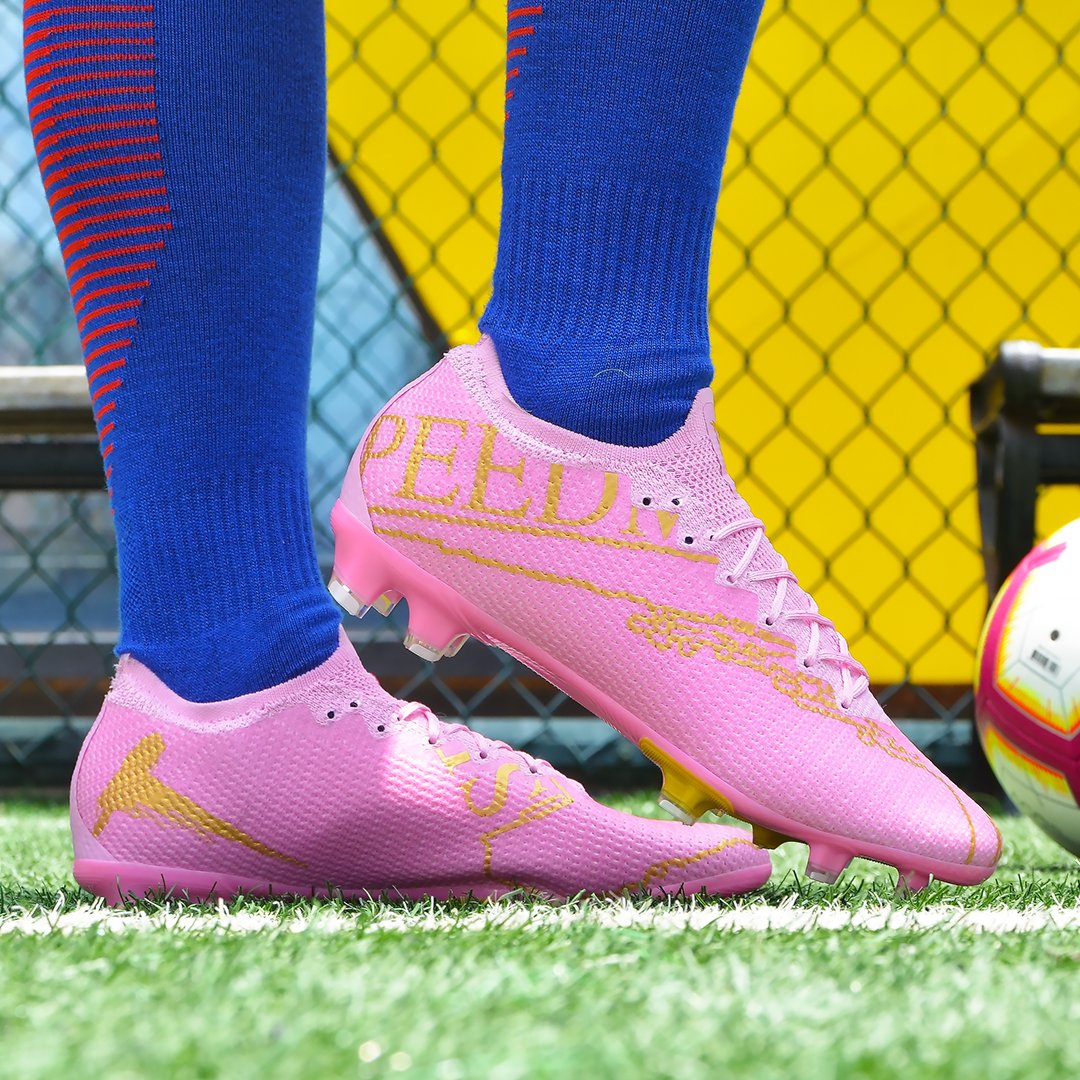 Custom 2020 turf indoor sport football boots football shoes for men women training kid sport non-slip professional FG spike sole
