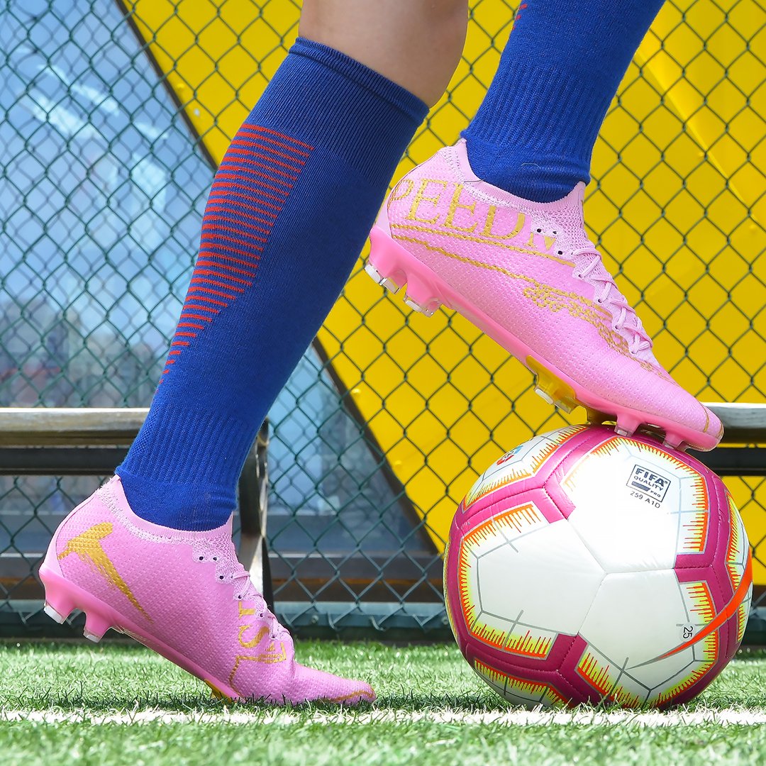 Custom 2020 turf indoor sport football boots football shoes for men women training kid sport non-slip professional FG spike sole