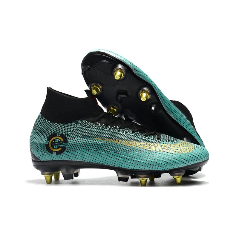 Hot Sale Outdoor Training Professional soccer cleats soft ground High Ankle VI Cr7 SG Football Boots Factory Wholesale