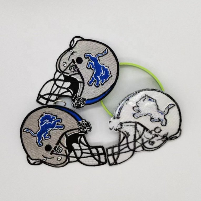Online Shop Factory custom embroidered patch Custom sports iron on patches for clothing hats bags jersey