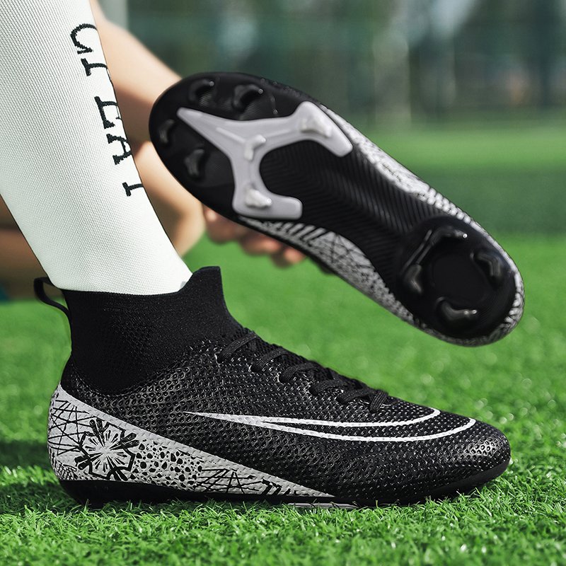 2024 soccer shoes manufacturesr Rubber Long Spikes FG&TF Training football boots football shoes soccer shoe men
