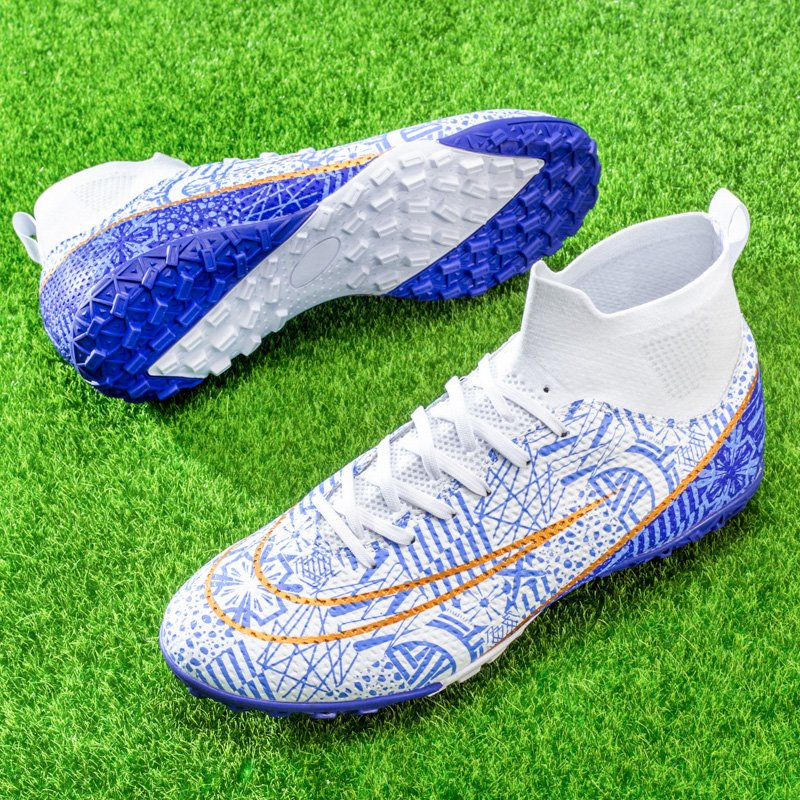 2024 soccer shoes manufacturesr Rubber Long Spikes FG&TF Training football boots football shoes soccer shoe men
