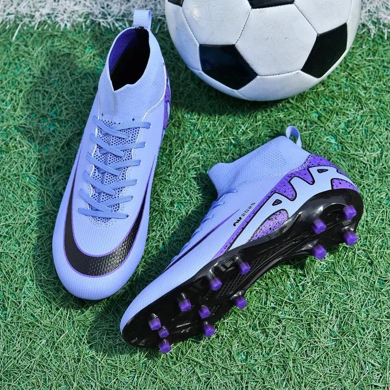2024 Men's Soccer Shoes Breathable Zapatos De Fotbol Sneakers Anti-Slippery Wear-Resistant Football Boots Lager Size 32-46