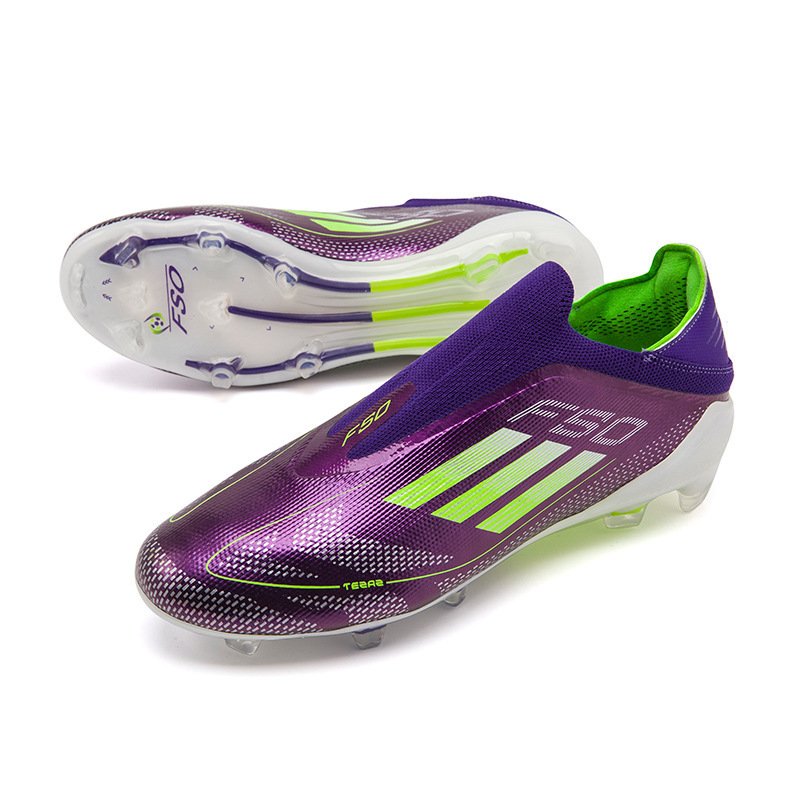 2024 New Classic F50 Soccer Shoes FG Long Spikes Athletic Shoes High School Students Winter PU Four Seasons Model