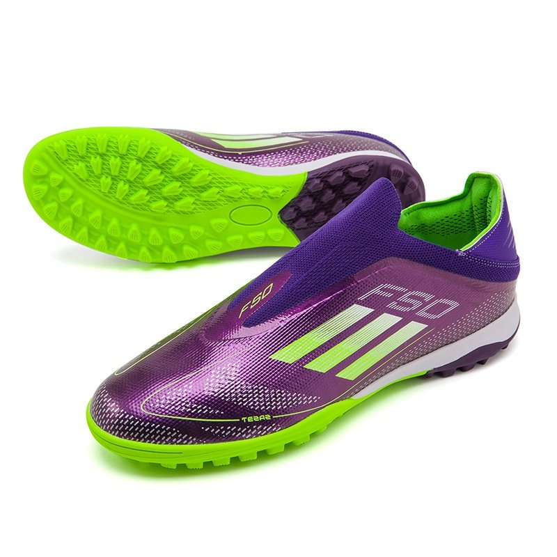 2024 New Classic F50 Soccer Shoes FG Long Spikes Athletic Shoes High School Students Winter PU Four Seasons Model