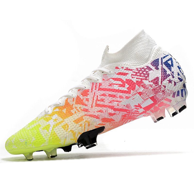 Long spike FG high ankle football shoes high quality soccer shoes Turf professional training boots for men drop shipping