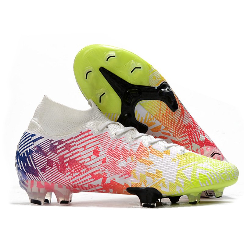 Long spike FG high ankle football shoes high quality soccer shoes Turf professional training boots for men drop shipping