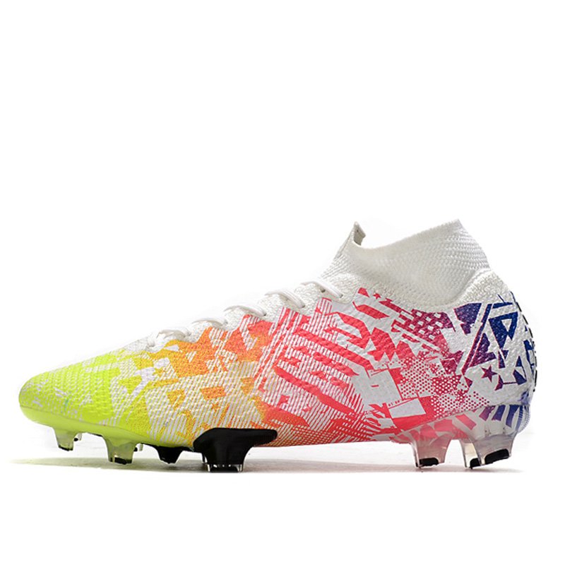 Long spike FG high ankle football shoes high quality soccer shoes Turf professional training boots for men drop shipping
