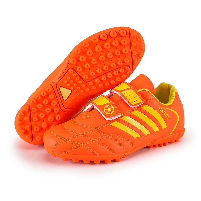 Hot sale Football Boots Soccer Shoes Children fastener Outdoor Sport Soccer Shoes boys and girls Beautiful Shoes