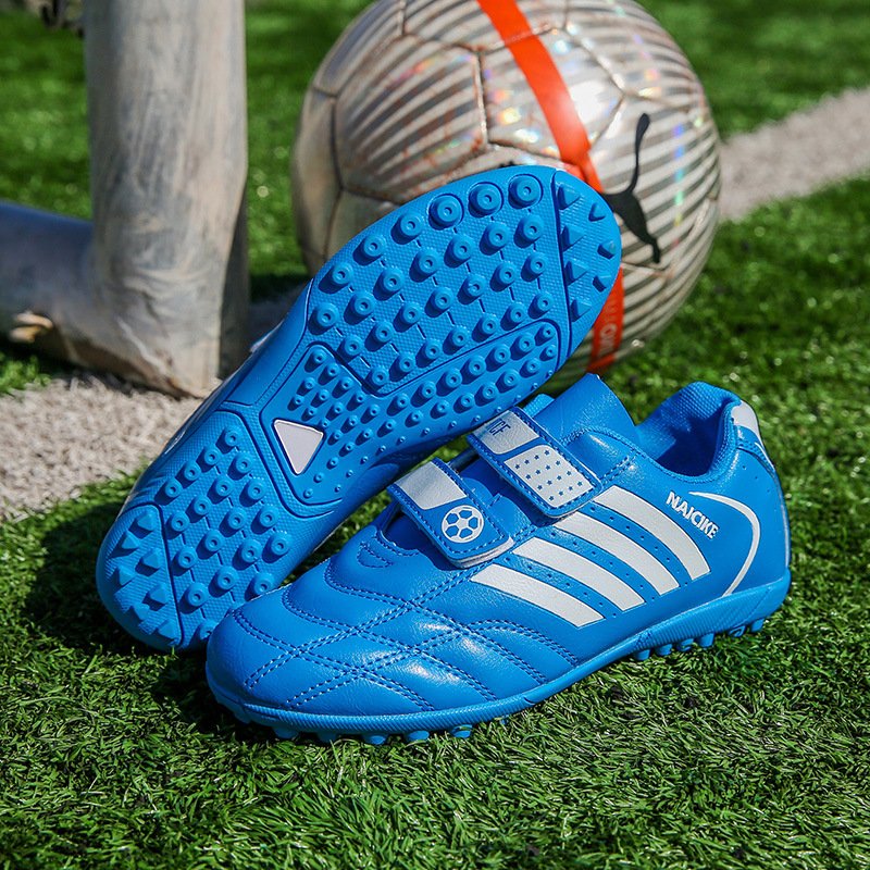 Hot sale Football Boots Soccer Shoes Children fastener Outdoor Sport Soccer Shoes boys and girls Beautiful Shoes