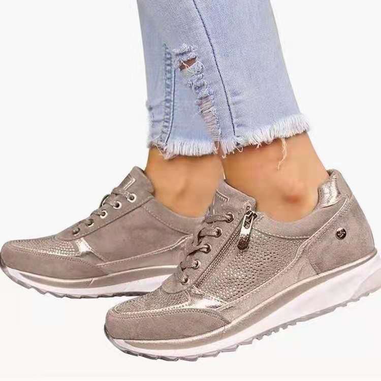Women's Wholesale Sneakers 2024 New Thick-Soled Platform Shoes Casual Student Sports Fashion Chunky Walking Shoes
