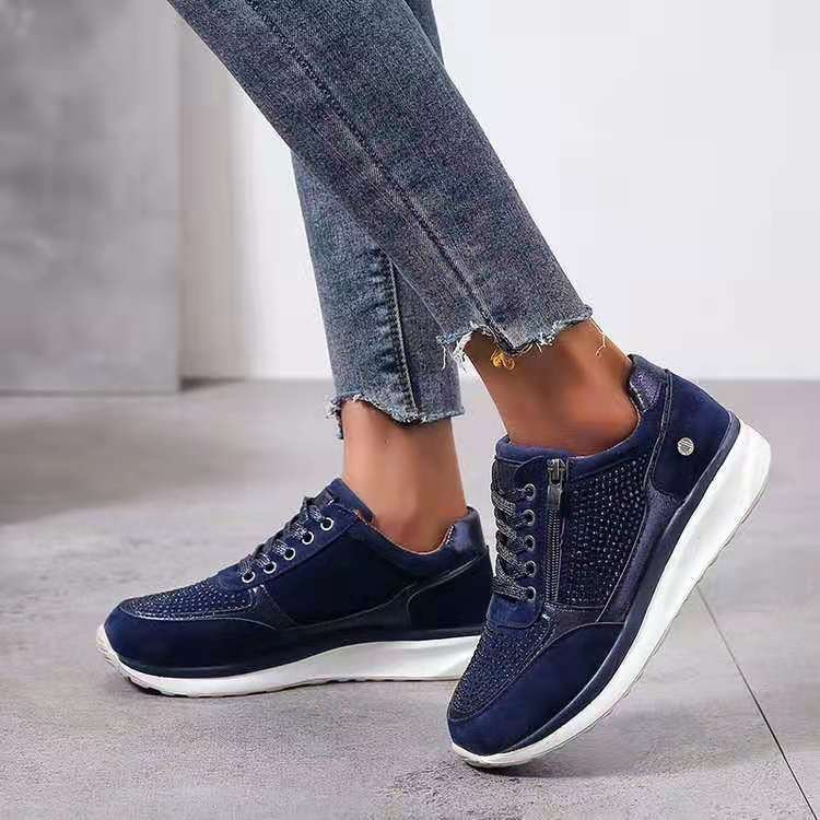 Women's Wholesale Sneakers 2024 New Thick-Soled Platform Shoes Casual Student Sports Fashion Chunky Walking Shoes