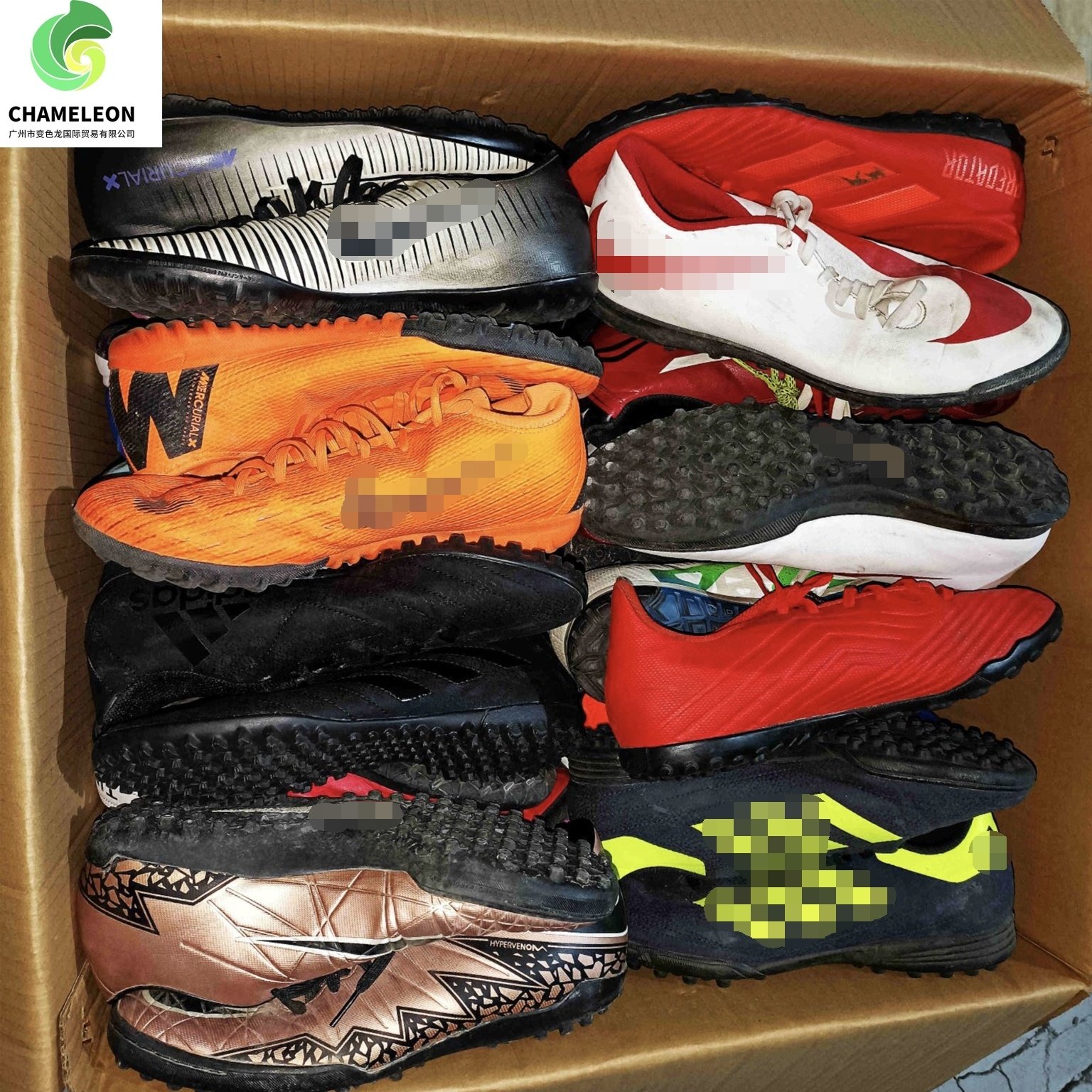 Most Popular Men Brand Used Football Shoes Wholesale High Quality Cheap Price Soccer Shoes stock