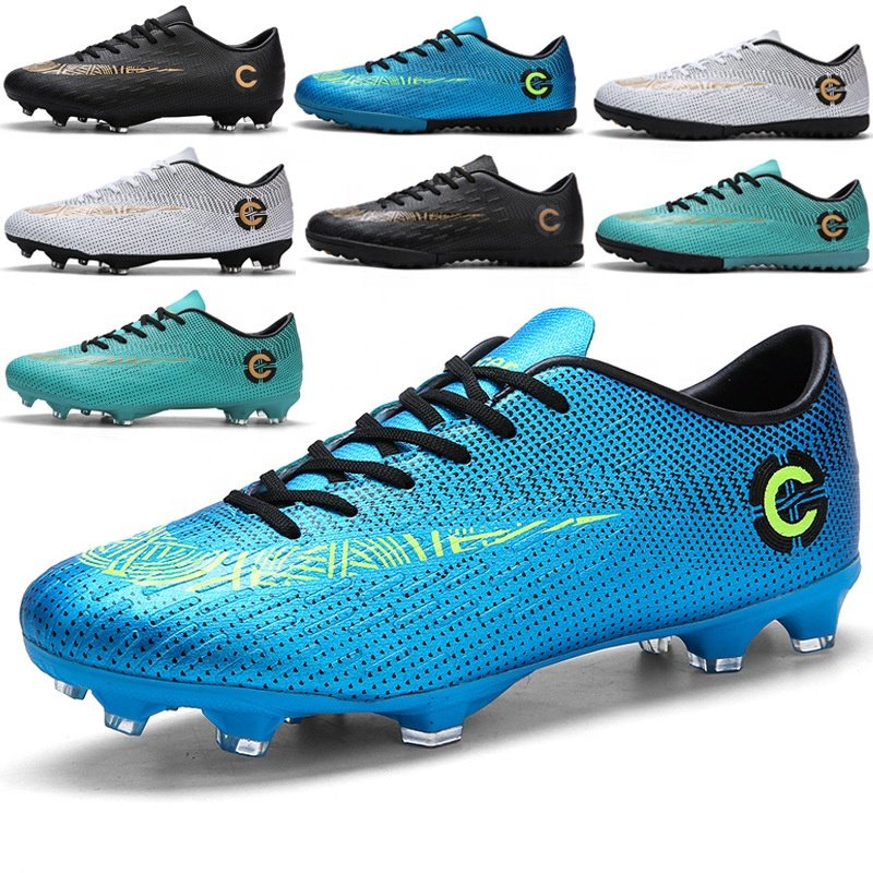 Large Size EU 48 49 US 13 14 Men's Soccer Cleats children's boys adolescent students Long nail or flat bottom Football Shoes