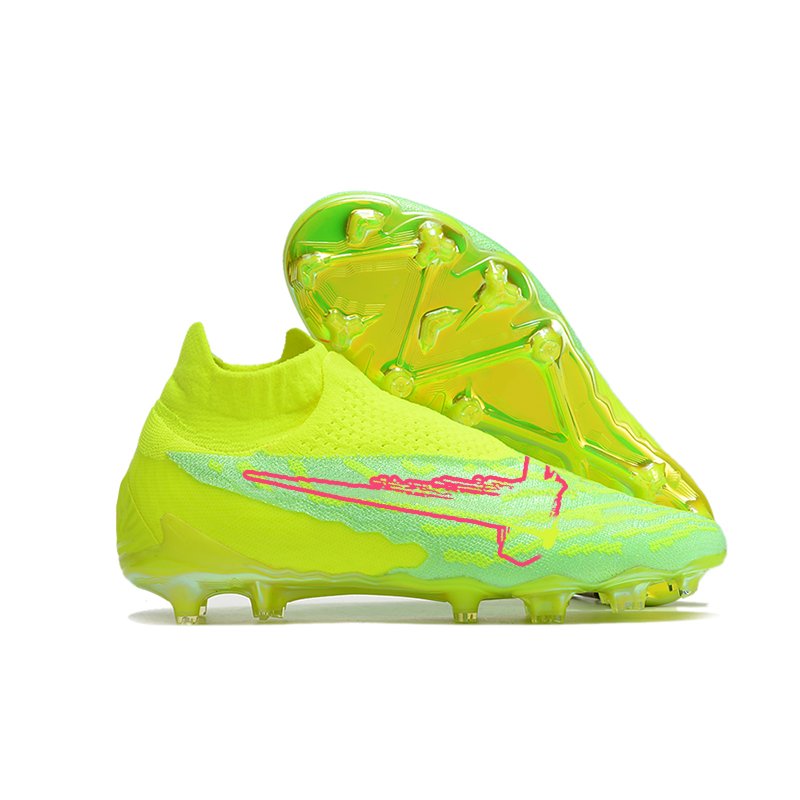 TOP Quality Waterproof Fully Knitted Football Shoes FG39-45tacos de futbolcleats
