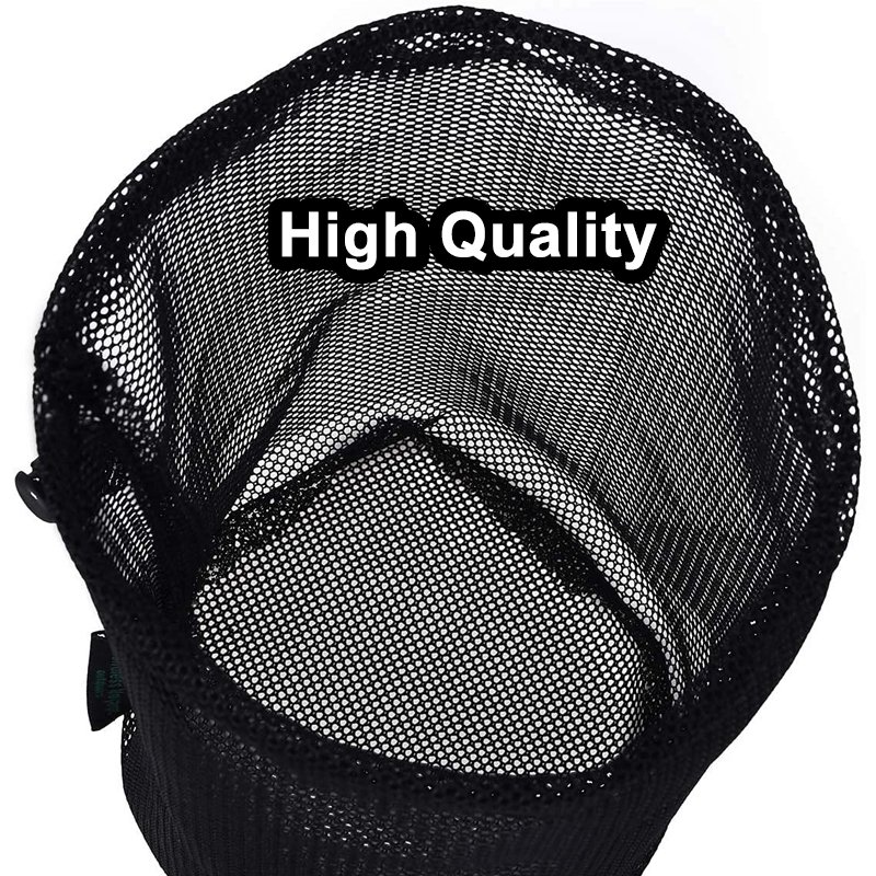 Custom Large Packaging Black Tennis Ball Sport Nylon Mesh Gift Fabric Drawstring Shoe Gym Bag
