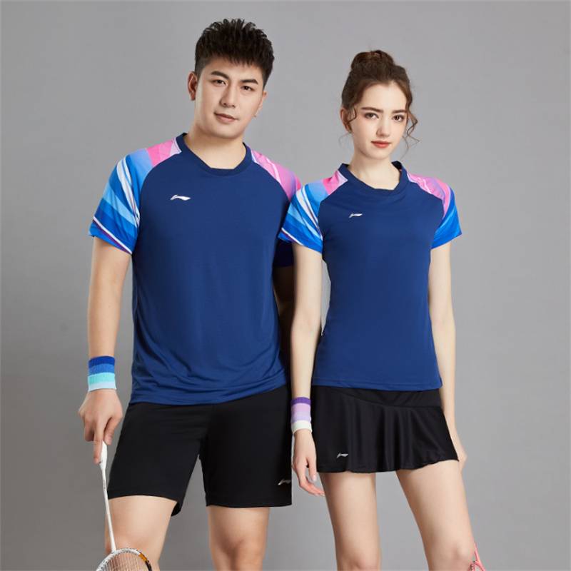 2024 new Li Ningqi volleyball suit, men's tennis fast -drying short -sleeved shorts, women's table tennis sportswear customization